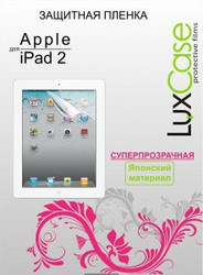 Фото защитной пленки для Apple iPad 2 LuxCase суперпрозрачная