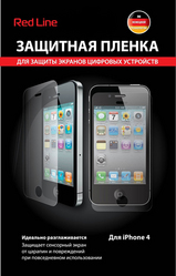 Фото защитной пленки для Apple iPhone 4 Red Line