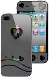 Фото защитной пленки для Apple iPhone 4S Heart Front&Back