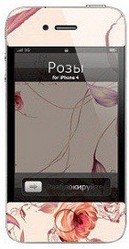 Фото наклейки для Apple iPhone 4 Роза