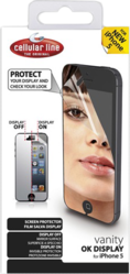 Фото зеркальной защитной пленки для Apple iPhone 5 Cellular Line SPVANITYIPHONE5
