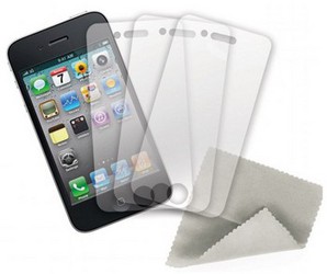 Фото защитной пленки для Apple iPhone 4 Griffin Screen Care Kit GB01718 прозрачная