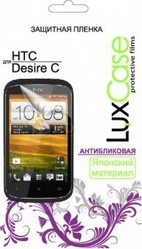 Фото антибликовой защитной пленки для HTC Desire C LuxCase