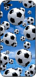 Фото виниловой наклейки на iPhone 4 LuxCase Футбольные мячи