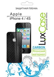 Фото защитной пленки для Apple iPhone 4S LuxCase Карбон Front&Back