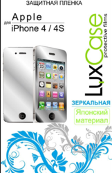Фото зеркальной защитной пленки для Apple iPhone 5 LuxCase