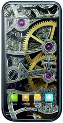 Фото виниловой наклейки на Samsung i9000 Galaxy S SOX SK OB GX 04 Object clockwork