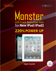 Фото защитной пленки для Apple iPad 4 iGuard Monster прозрачная