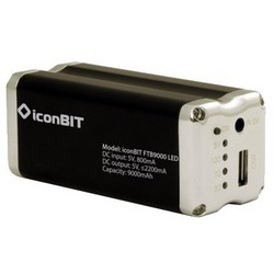 Фото портативной зарядки c аккумулятором IconBIT FTB9000LED