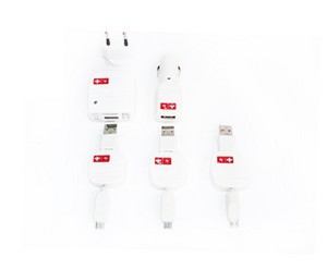 Фото универсальной зарядки Комплект зарядных устройств USB и MicroUSB Swiss Charger MicroPack