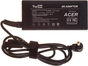 Фото зарядного устройства для eMachines E725 TopON TOP-AC07